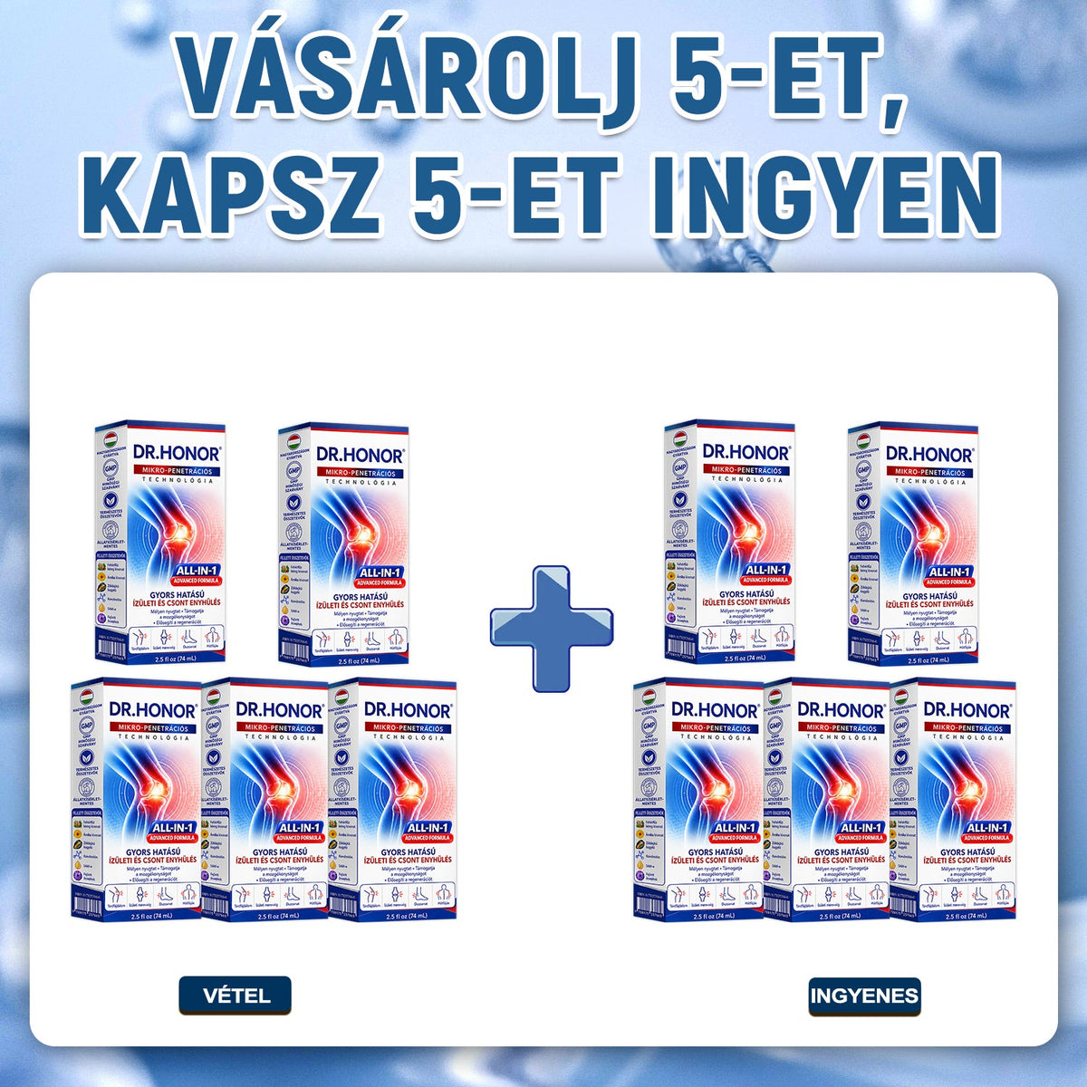 OFICIÁLNÍ E-SHOP | DR.HONOR® Mikrojehličkový roll-on 0,05 mm s rychlým účinkem pro úlevu od bolesti kloubů a kostí 🦴
