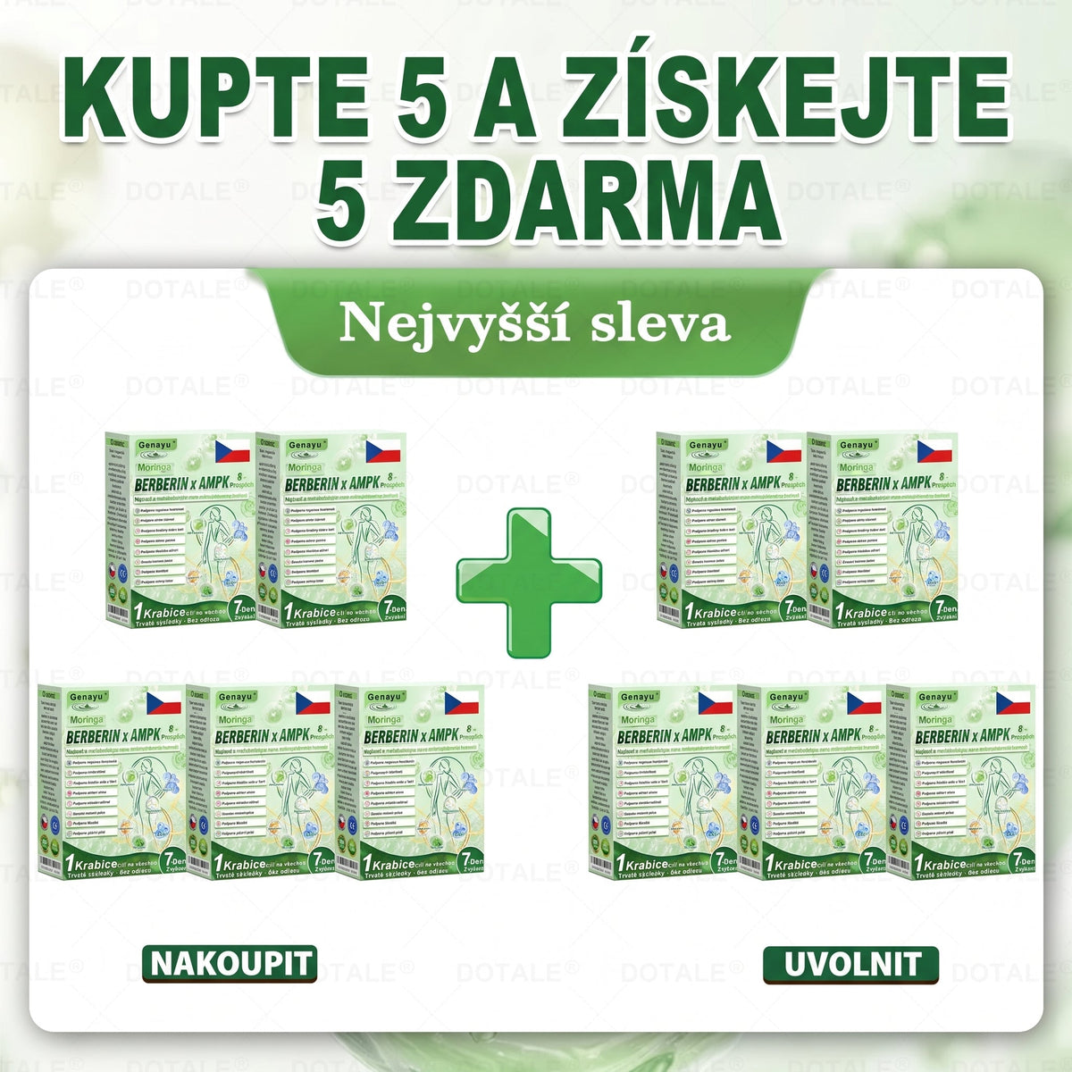 𝐆𝐞𝐧𝐚𝐲𝐮® metabolická nano mikrojehličková náplast 🧑‍⚕️ (Pouze jednou denně, viditelné výsledky již do 7 dnů!) ✅ Formule Berberin + Moringa, ideální při nadváze, nedokonalostech pokožky, diabetu, spánkové apnoe a kloubních potížích 💥💥