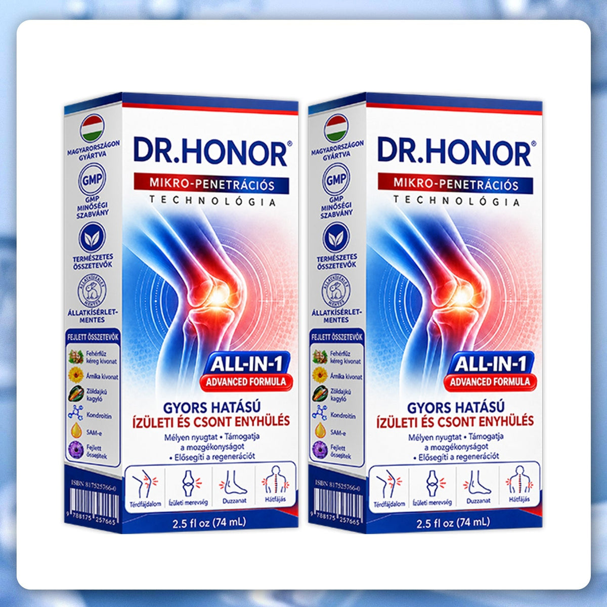 OFICIÁLNÍ E-SHOP | DR.HONOR® Mikrojehličkový roll-on 0,05 mm s rychlým účinkem pro úlevu od bolesti kloubů a kostí 🦴