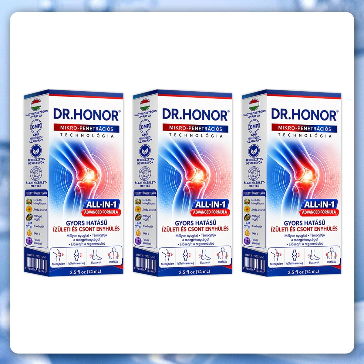 OFICIÁLNÍ E-SHOP | DR.HONOR® Mikrojehličkový roll-on 0,05 mm s rychlým účinkem pro úlevu od bolesti kloubů a kostí 🦴