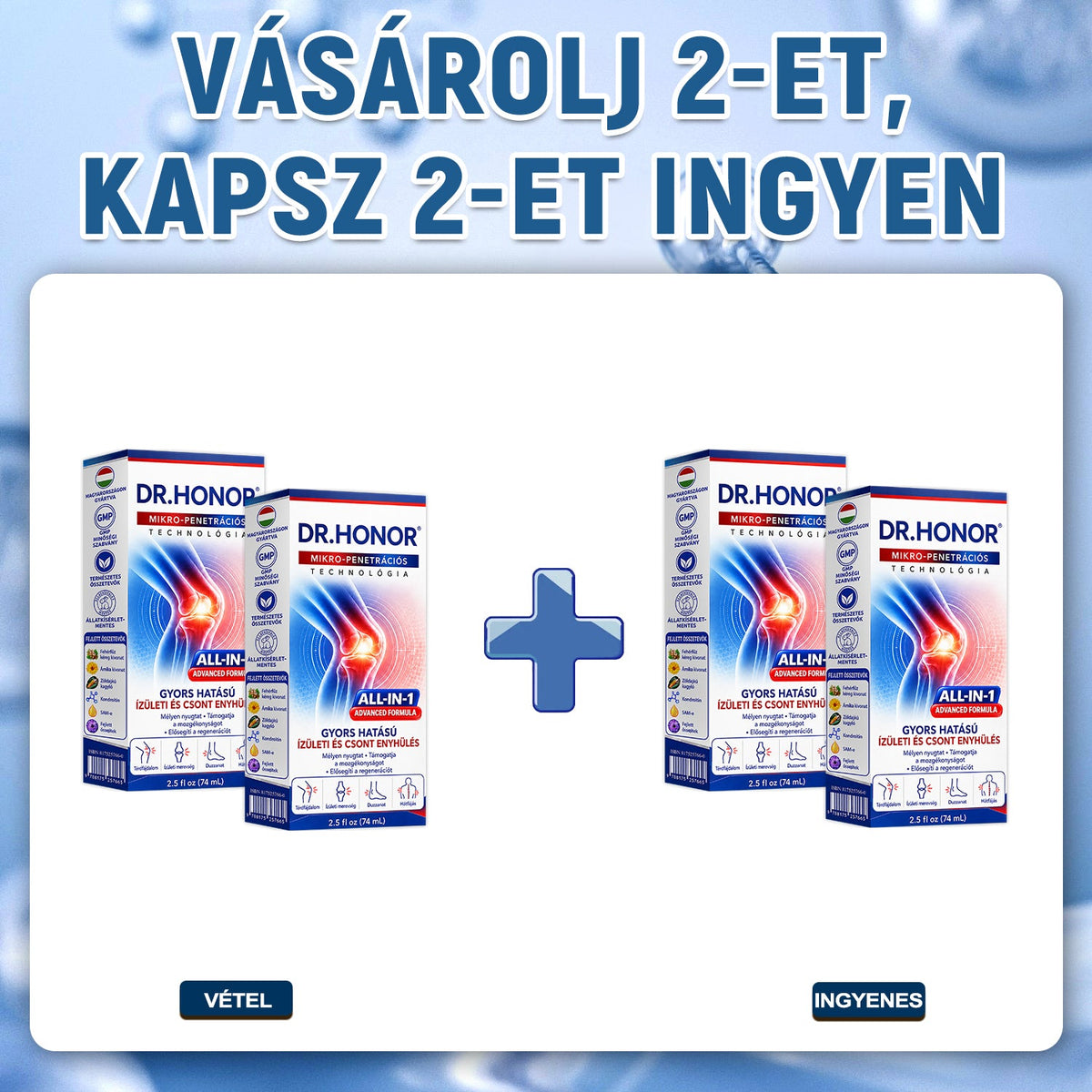 OFICIÁLNÍ E-SHOP | DR.HONOR® Mikrojehličkový roll-on 0,05 mm s rychlým účinkem pro úlevu od bolesti kloubů a kostí 🦴
