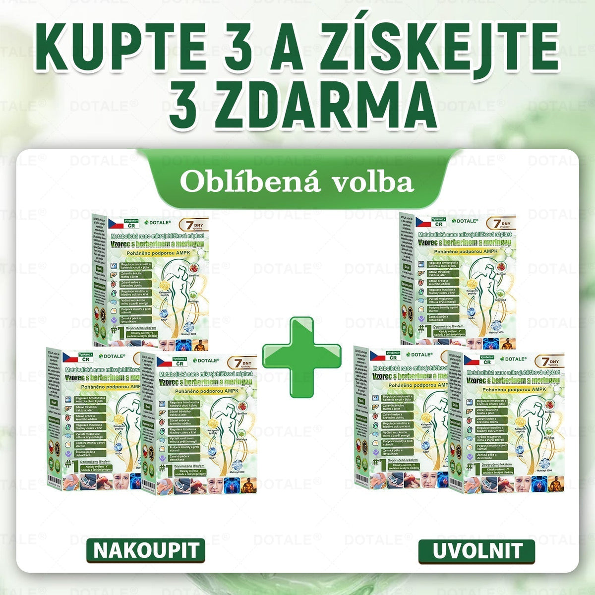 𝐆𝐞𝐧𝐚𝐲𝐮® metabolická nano mikrojehličková náplast 🧑‍⚕️ (Pouze jednou denně, viditelné výsledky již do 7 dnů!) ✅ Formule Berberin + Moringa, ideální při nadváze, nedokonalostech pokožky, diabetu, spánkové apnoe a kloubních potížích 💥💥