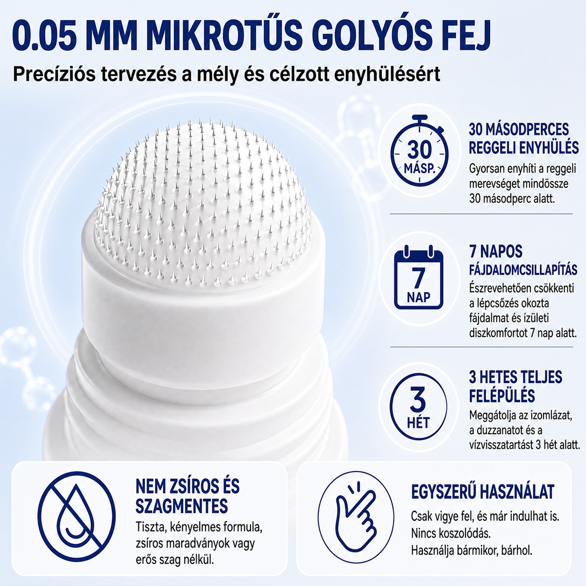 OFICIÁLNÍ E-SHOP | DR.HONOR® Mikrojehličkový roll-on 0,05 mm s rychlým účinkem pro úlevu od bolesti kloubů a kostí 🦴