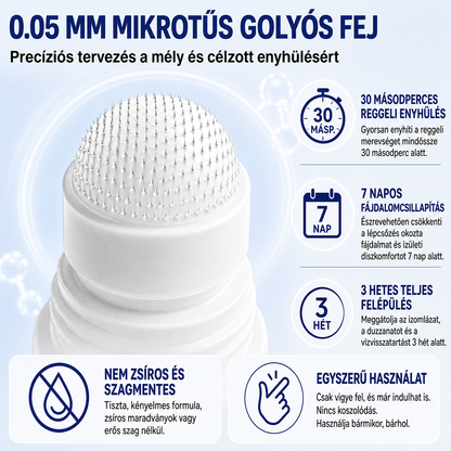OFICIÁLNÍ E-SHOP | DR.HONOR® Mikrojehličkový roll-on 0,05 mm s rychlým účinkem pro úlevu od bolesti kloubů a kostí 🦴